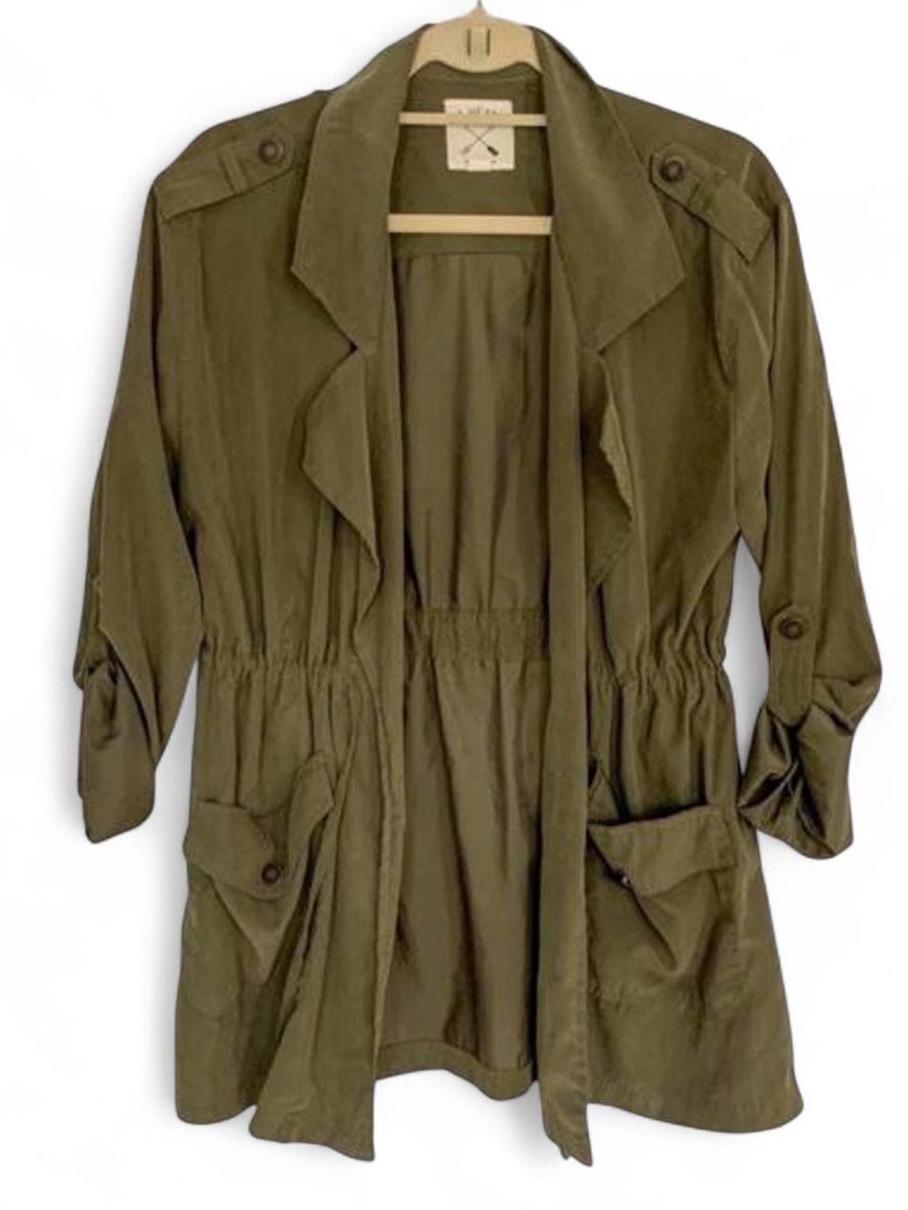 LA Hearts NWOT Army Green Military Jacket